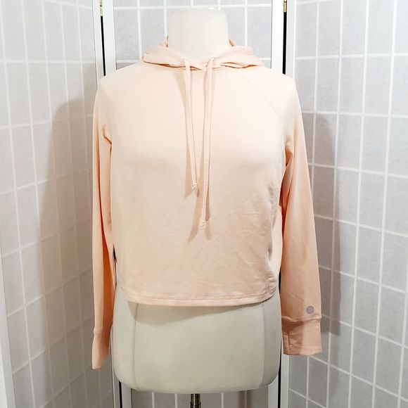 Torrid Light Pink Crop Active Hoodie Size: 00 (10) - Picture 3 of 12